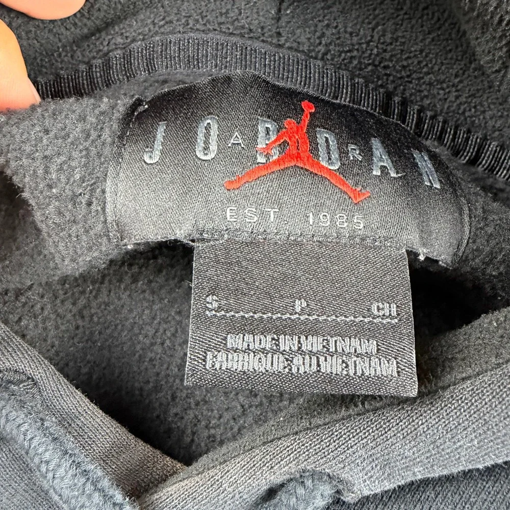 Jordan Jumpman NBA World Champs 91 92 93 Hoodie Men Small Black Bulls Three-Peat